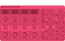 808 drums drum kit