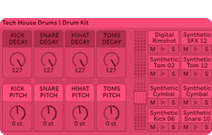 tech house drums drums drum kit